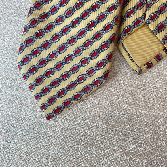 Hermes Belt Buckle Pattern Tie - Picture 5 of 5